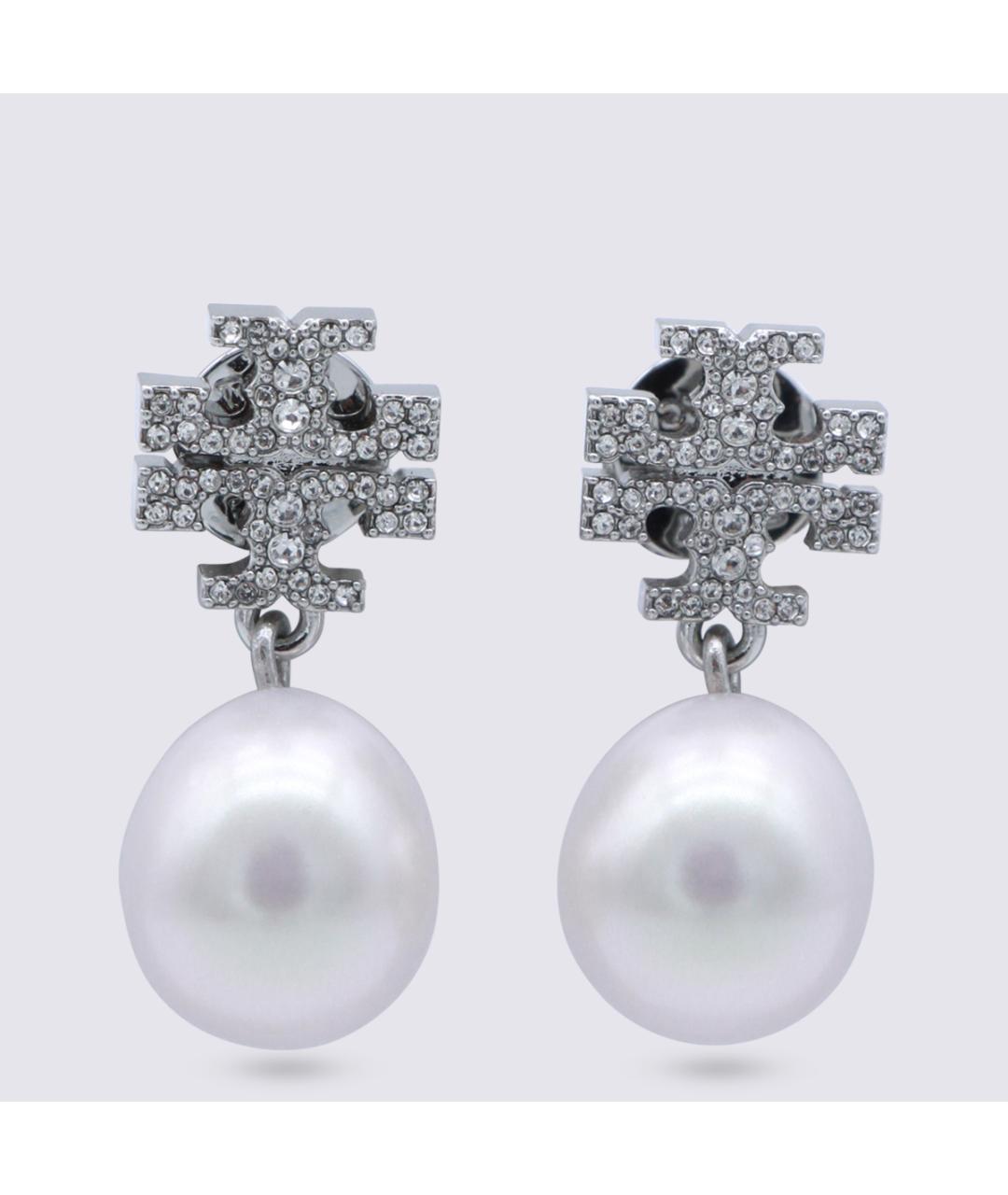 TORY BURCH Серебряные латунные серьги, фото 3