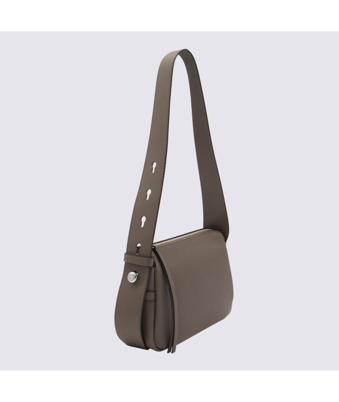 TORY BURCH Коричневая кожаная сумка через плечо, фото 2