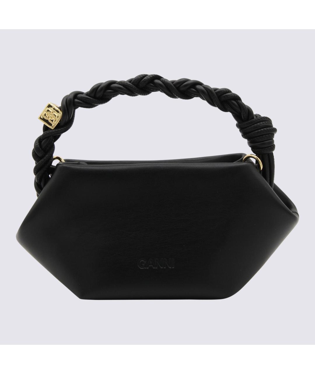 GANNI Черная сумка с короткими ручками, фото 2