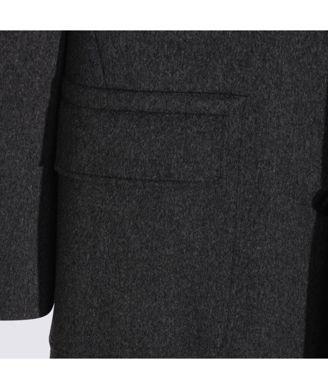 CANALI Серое шерстяное пальто, фото 3