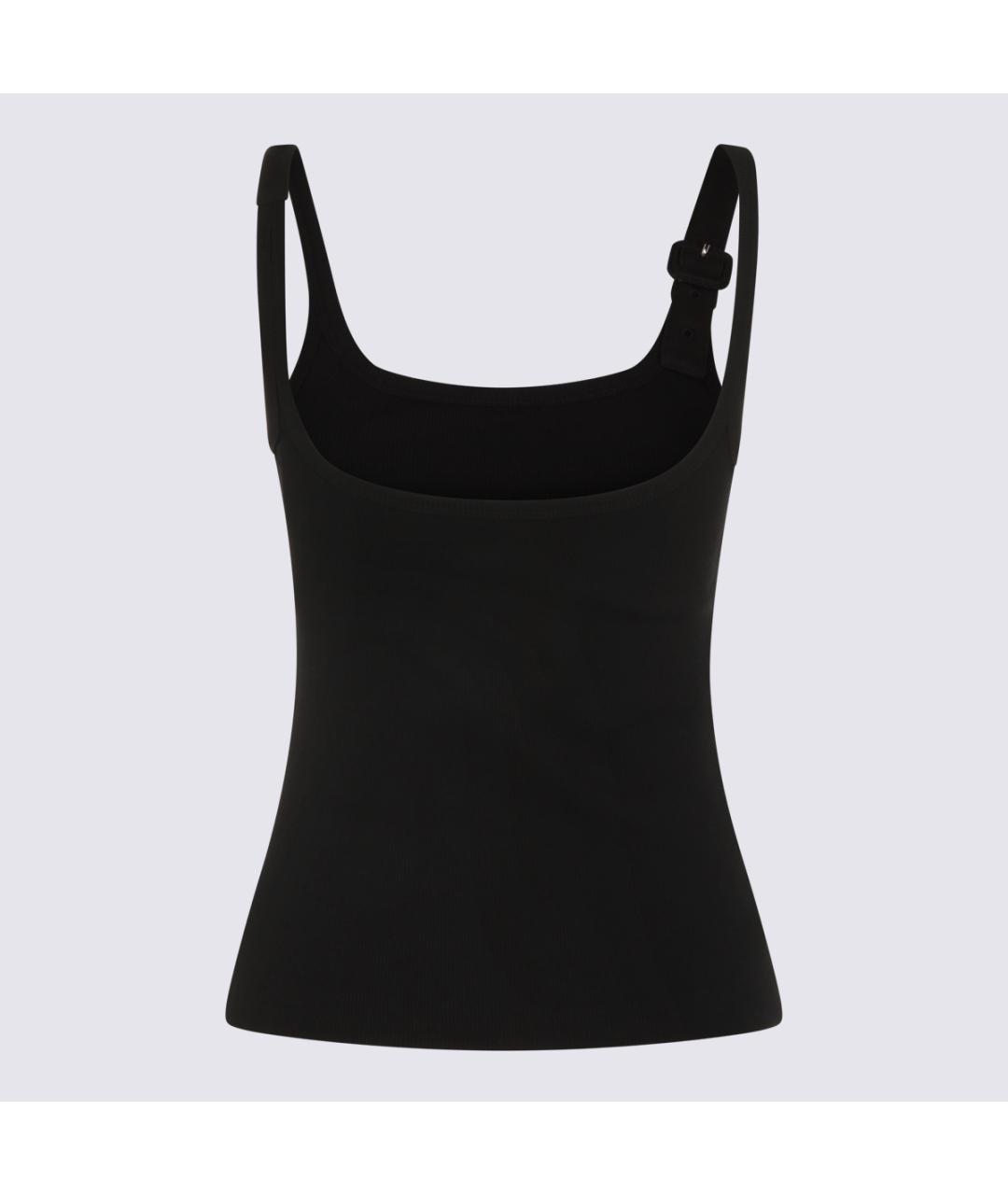 COURREGES Черная хлопковая майка, фото 2