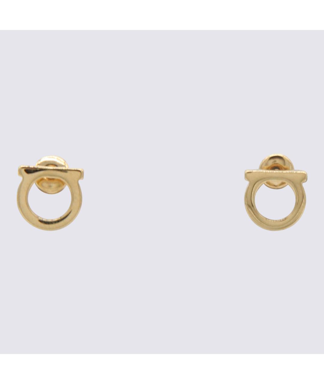 FERRAGAMO Золотые латунные серьги, фото 3