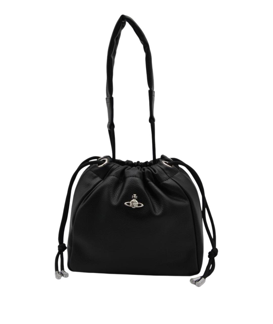 VIVIENNE WESTWOOD Черная сумка через плечо из искусственной кожи, фото 1