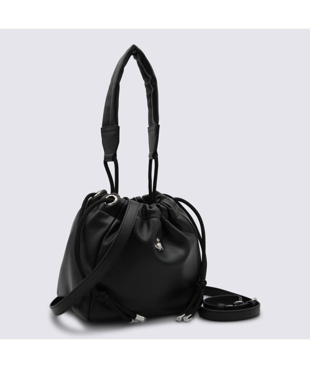 VIVIENNE WESTWOOD Черная сумка через плечо из искусственной кожи, фото 2