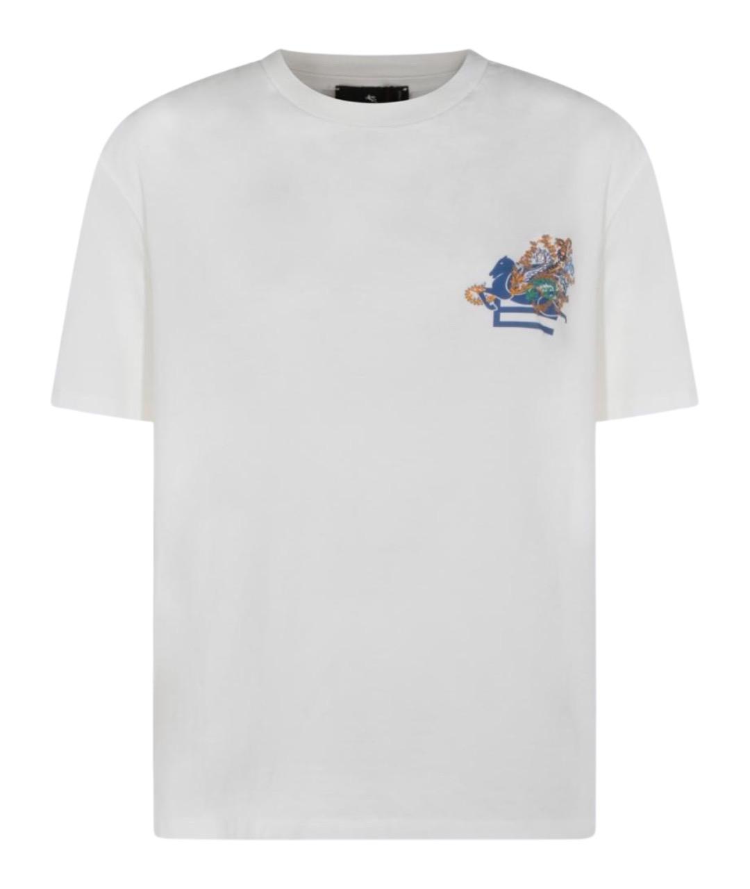ETRO Белая хлопковая футболка, фото 1