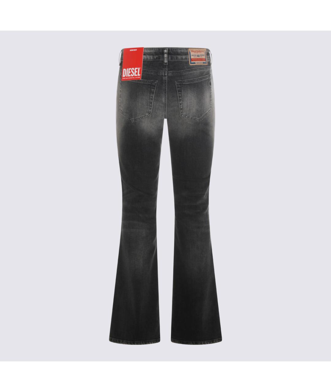 DIESEL Черные хлопковые джинсы слим, фото 2