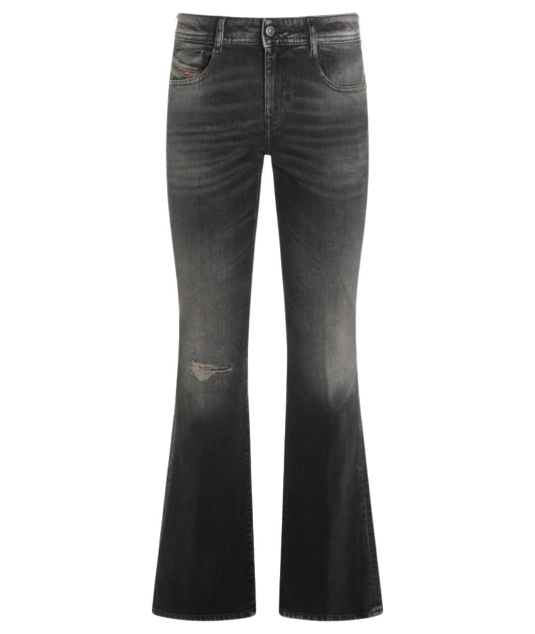 DIESEL Черные хлопковые джинсы слим, фото 1