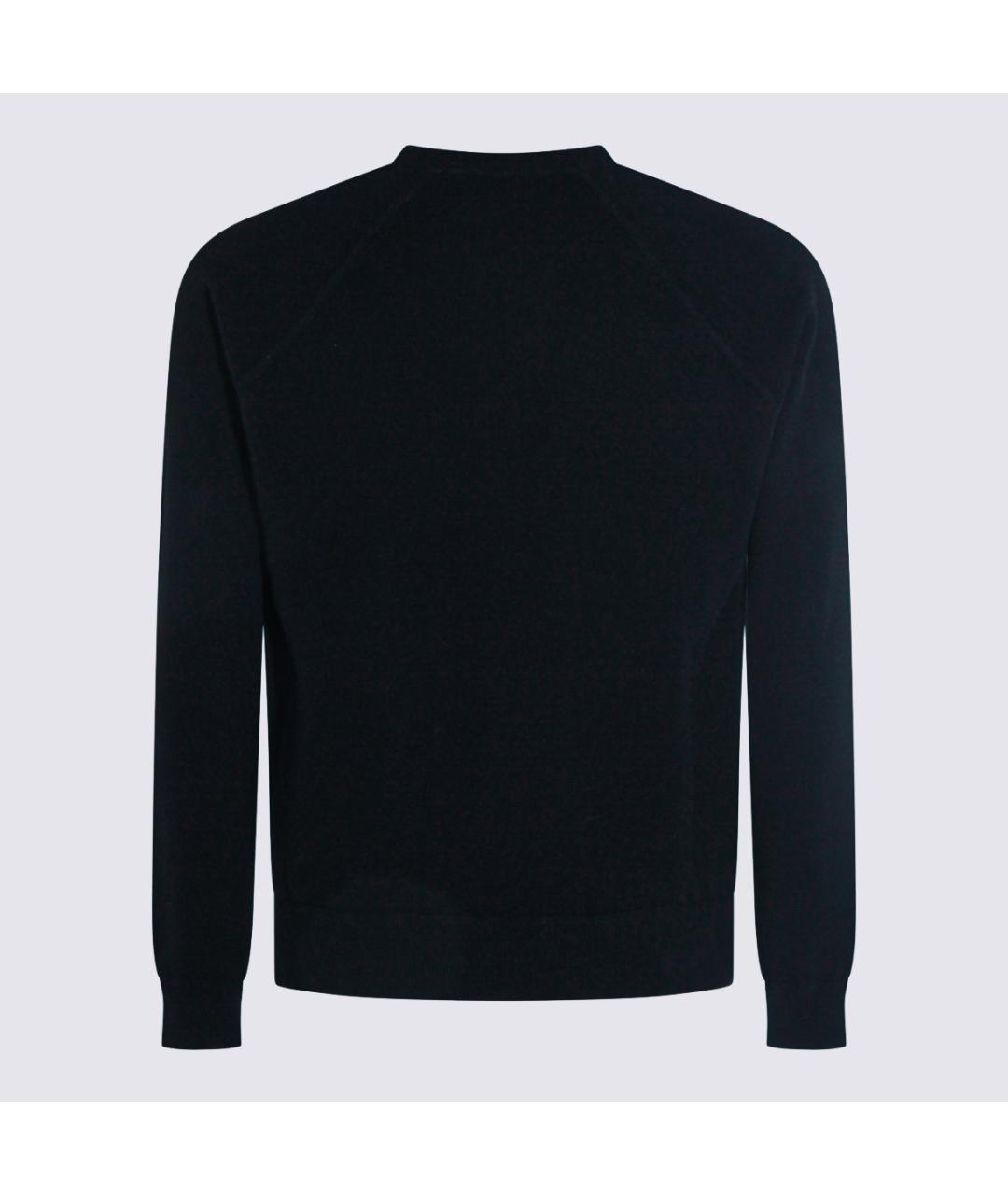 MALO Темно-синий кашемировый джемпер / свитер, фото 2
