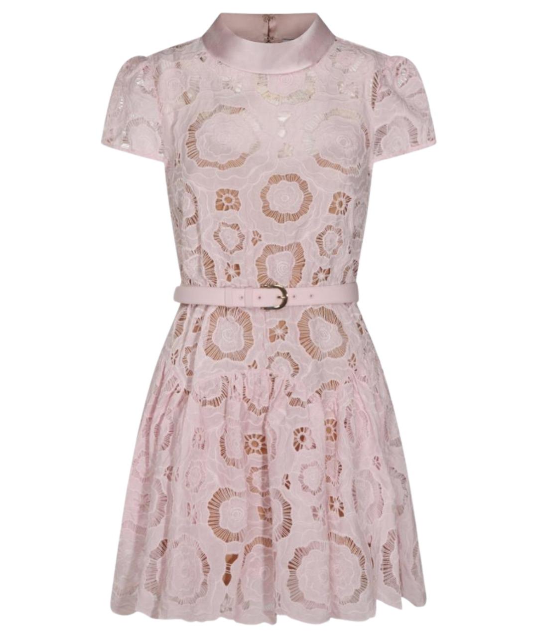 SELF-PORTRAIT Розовое повседневное платье, фото 1