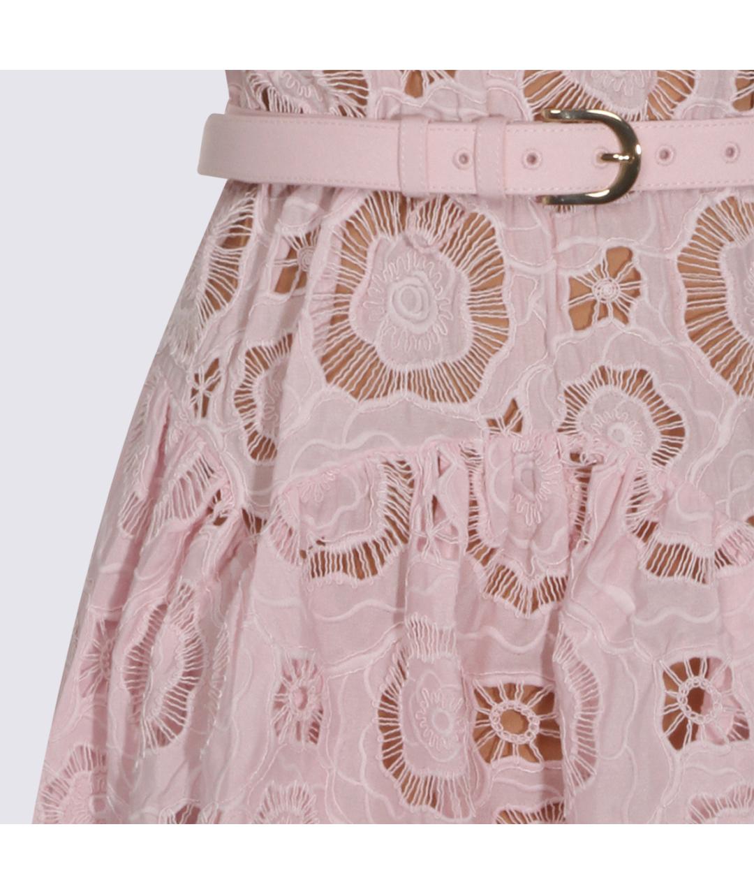 SELF-PORTRAIT Розовое повседневное платье, фото 4