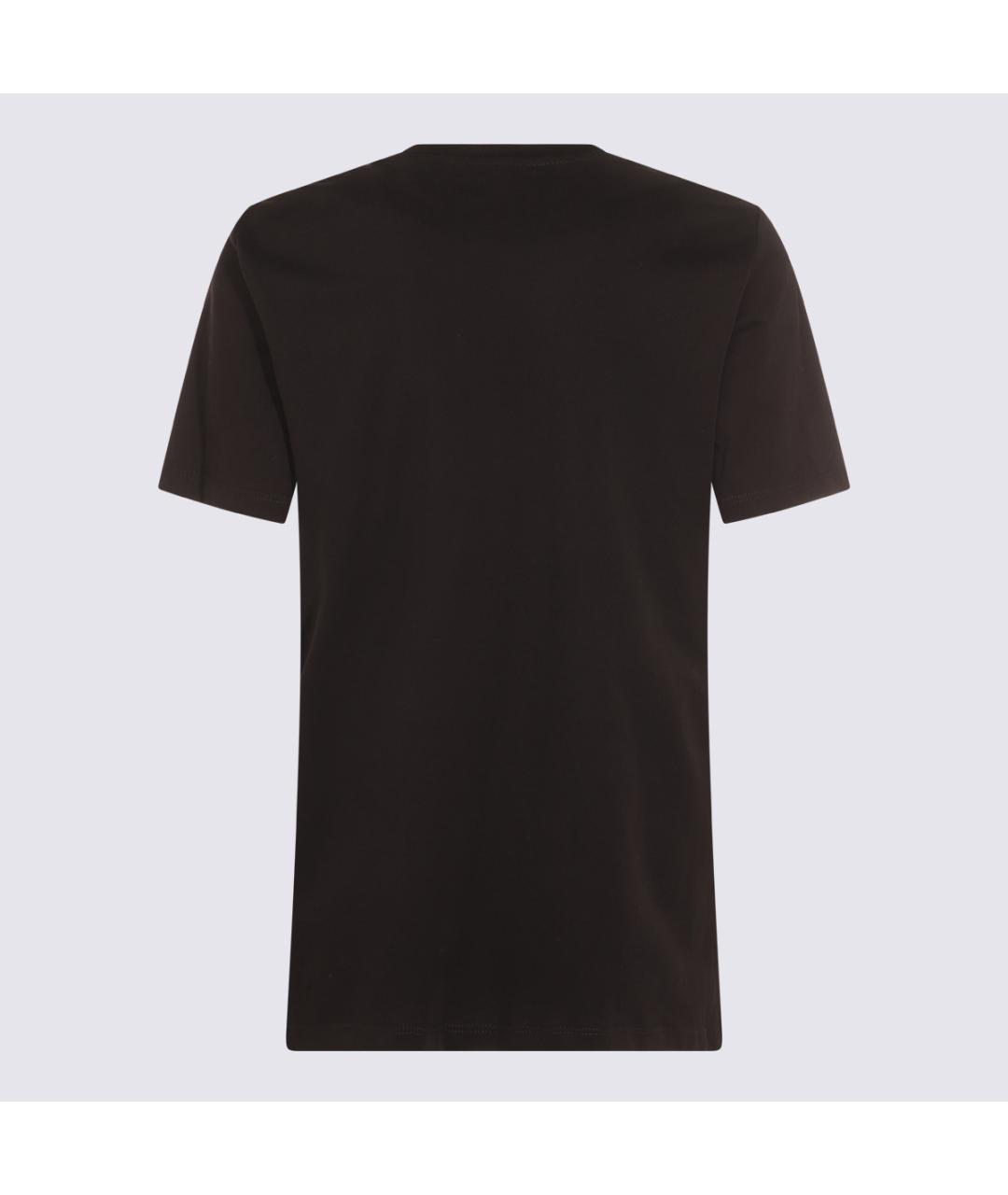 ELISABETTA FRANCHI Черная хлопковая футболка, фото 2