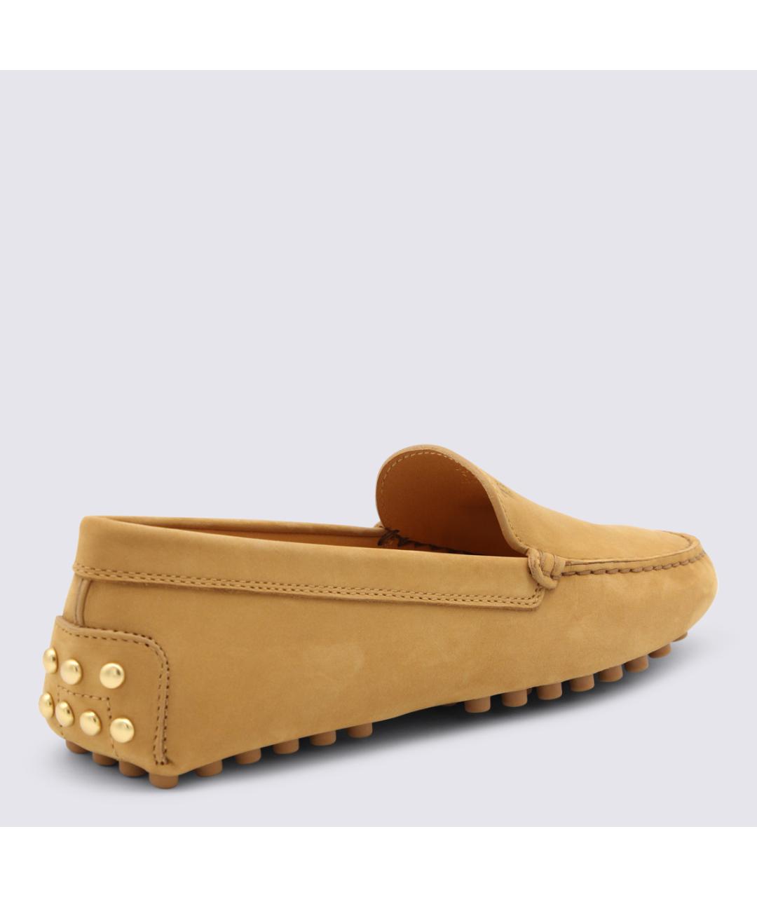 TOD'S Бежевые замшевые мокасины, фото 3