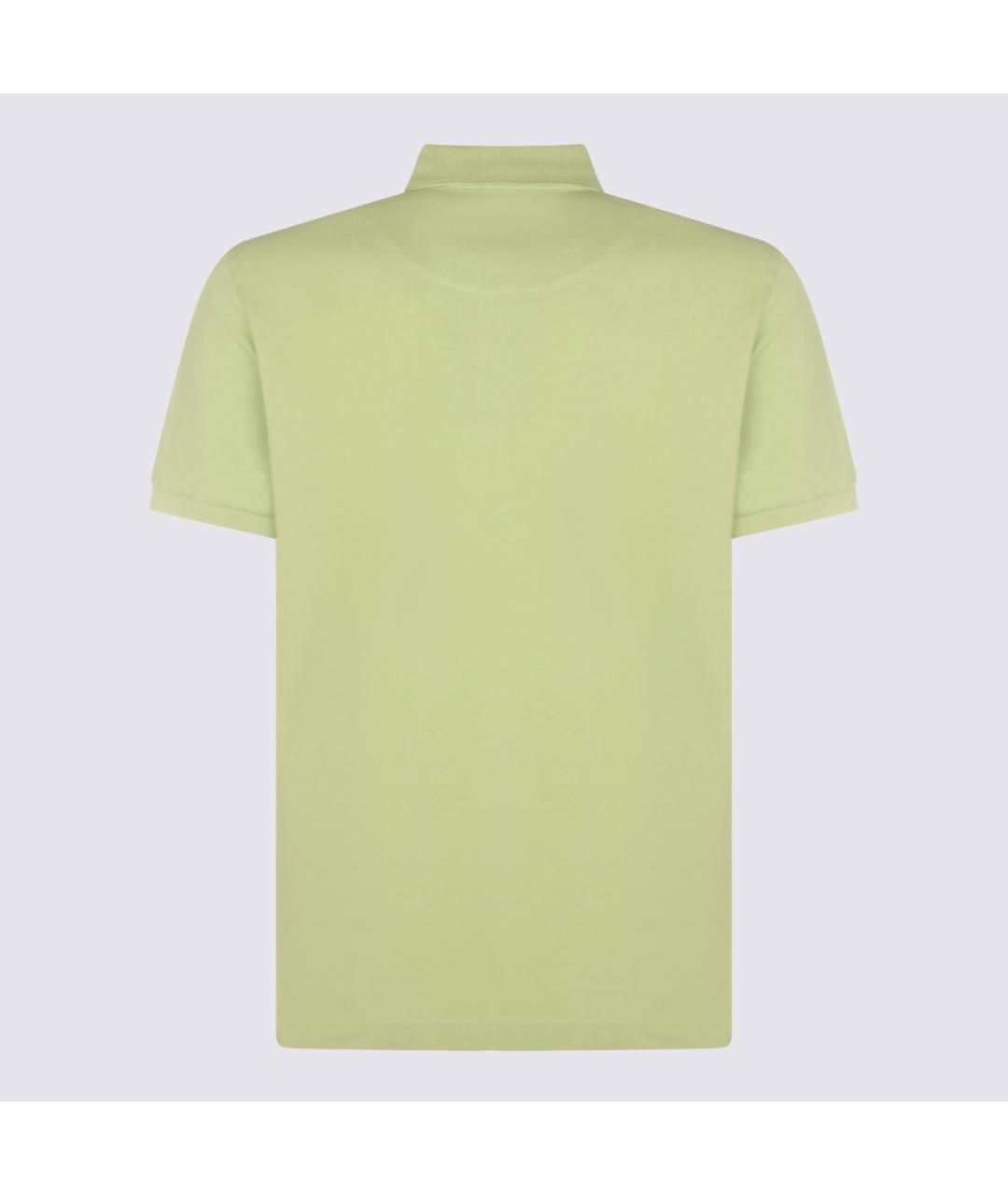 ETRO Зеленые хлопковое поло с коротким рукавом, фото 2