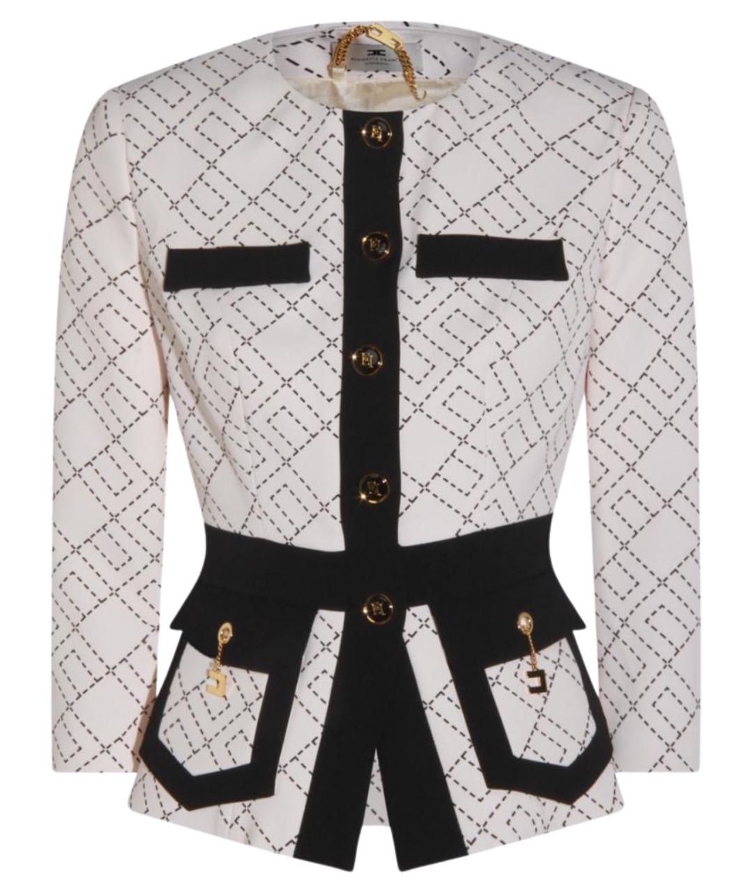 ELISABETTA FRANCHI Мульти полиэстеровый жакет/пиджак, фото 1