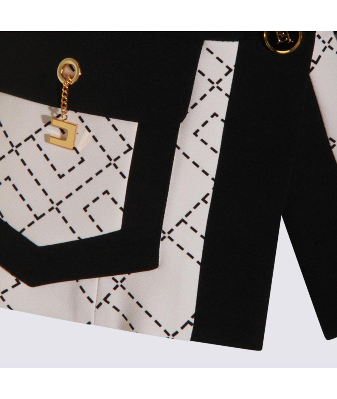 ELISABETTA FRANCHI Мульти полиэстеровый жакет/пиджак, фото 3