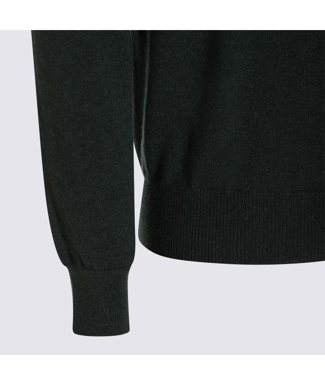 MALO Зеленый шерстяной джемпер / свитер, фото 3