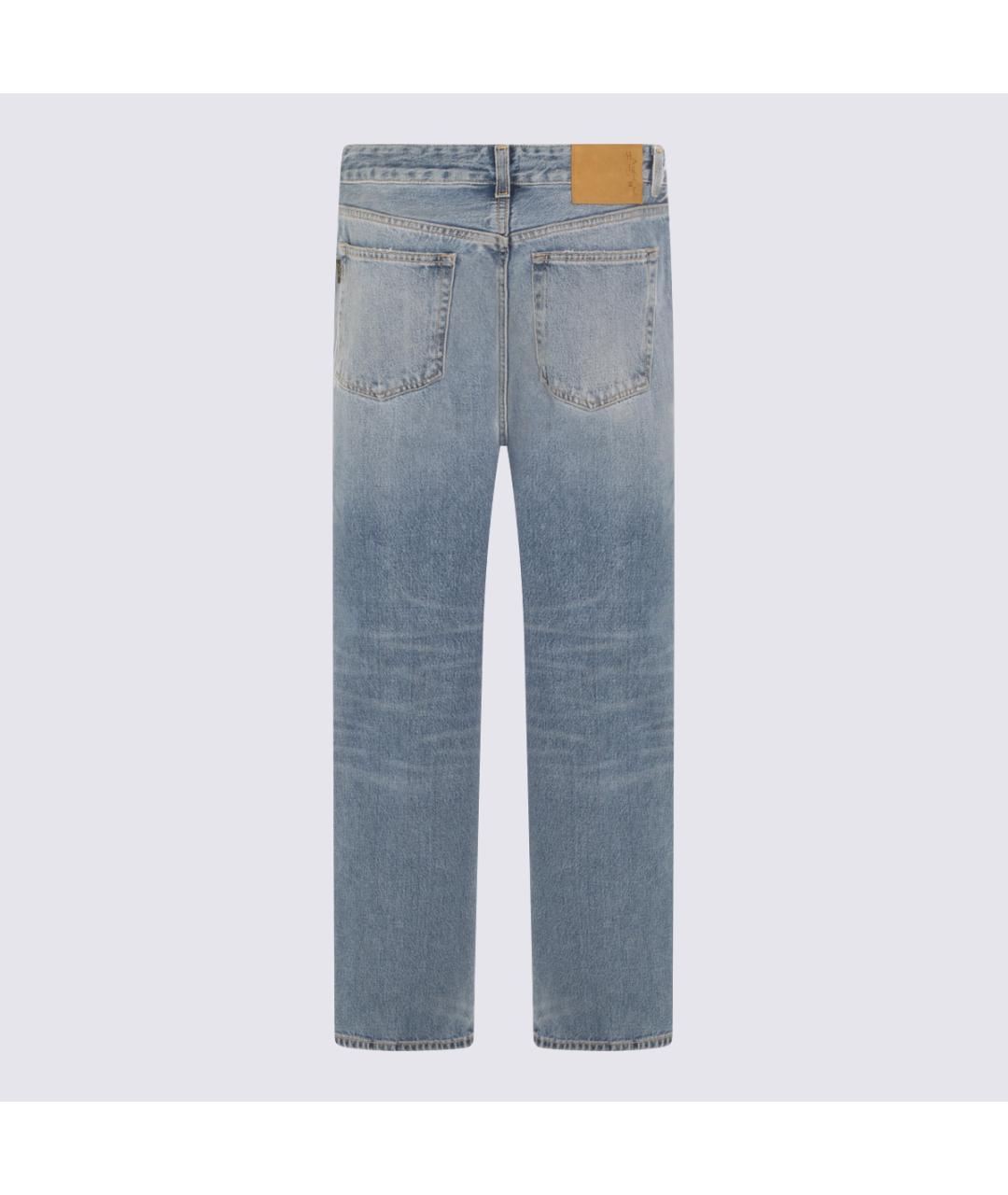 HAIKURE Синие хлопковые прямые джинсы, фото 2