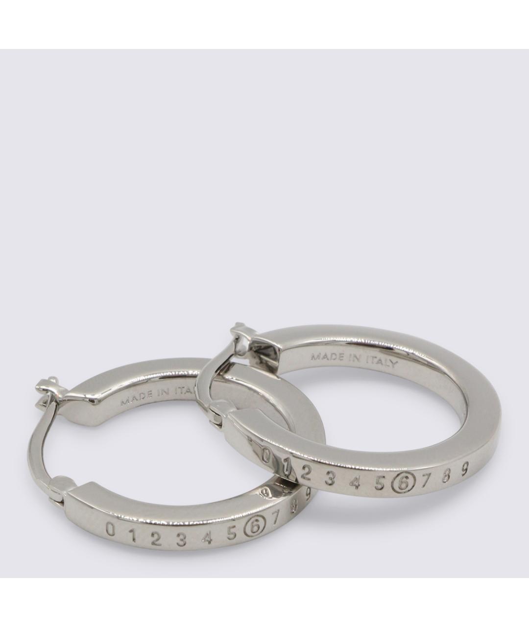 MM6 MAISON MARGIELA Серебряные латунные серьги, фото 3