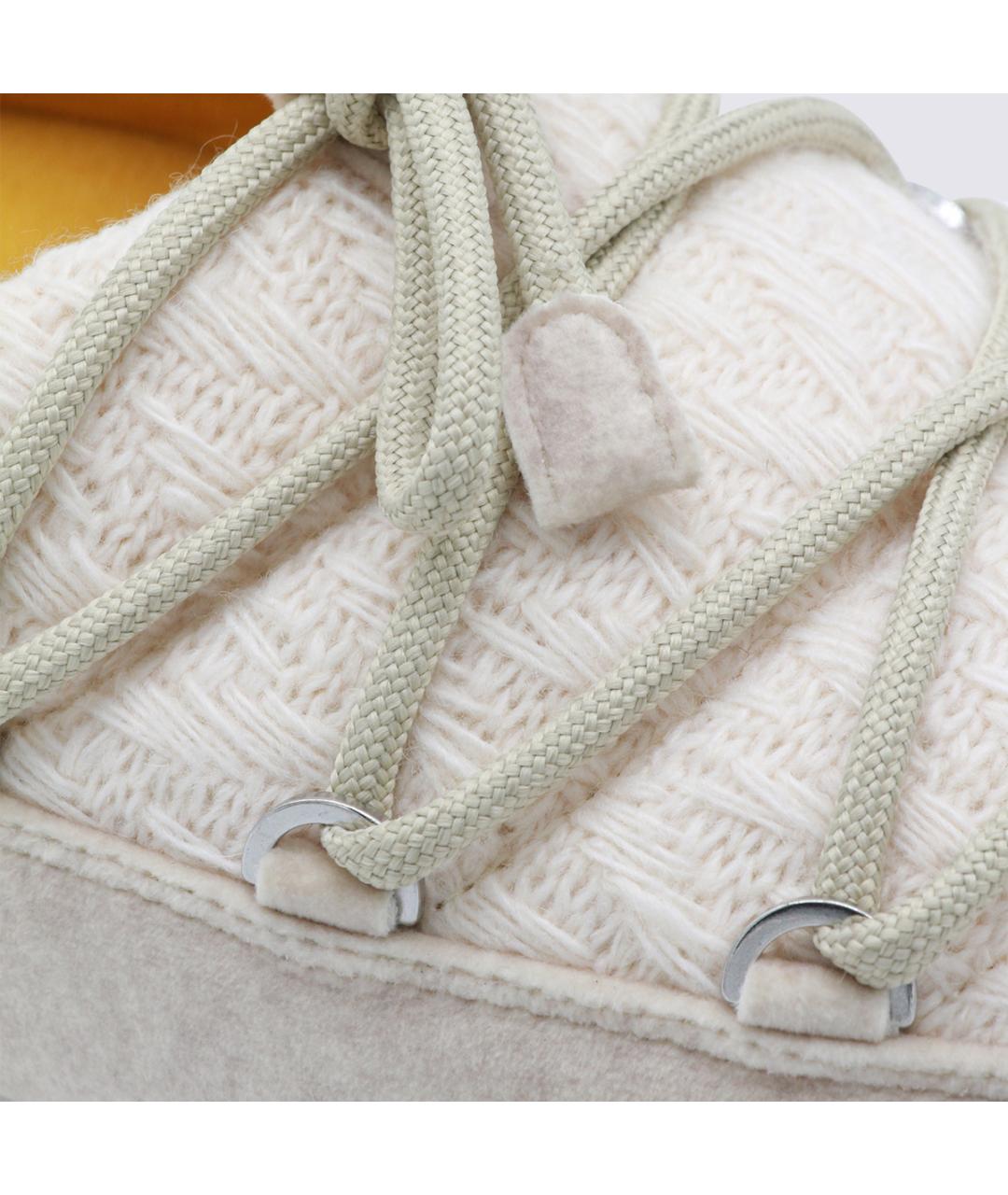 MOON BOOT Белые текстильные мюли, фото 4