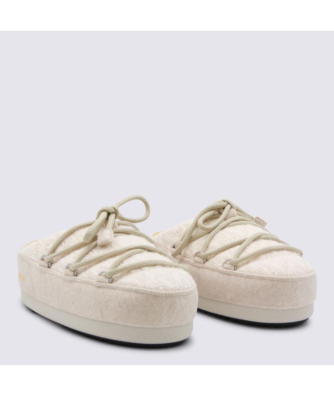 MOON BOOT Белые текстильные мюли, фото 2