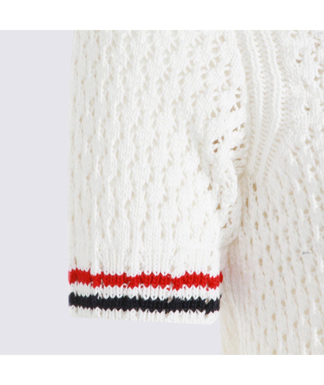 THOM BROWNE Белый хлопковый джемпер / свитер, фото 4