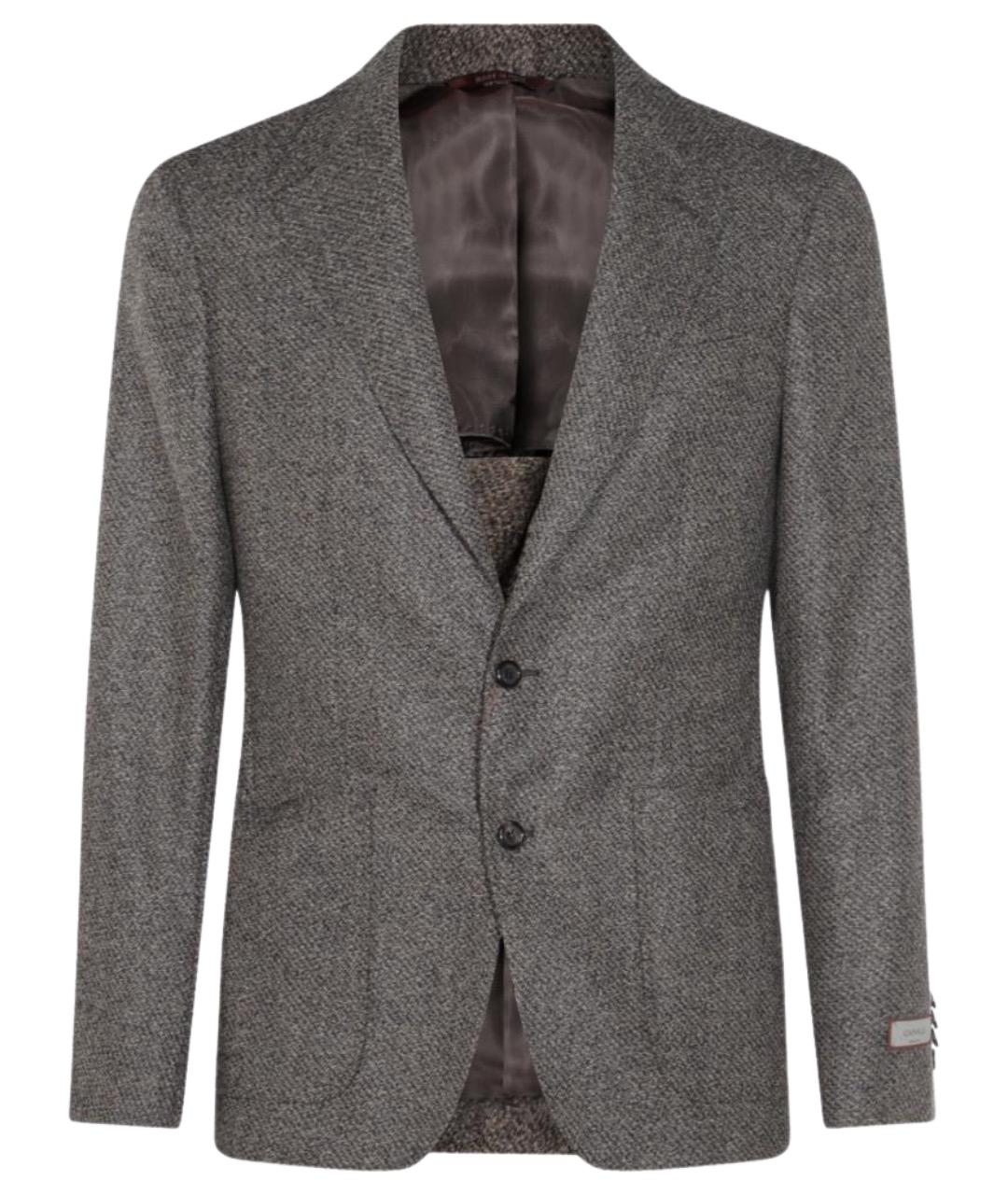 CANALI Серый шерстяной пиджак, фото 1