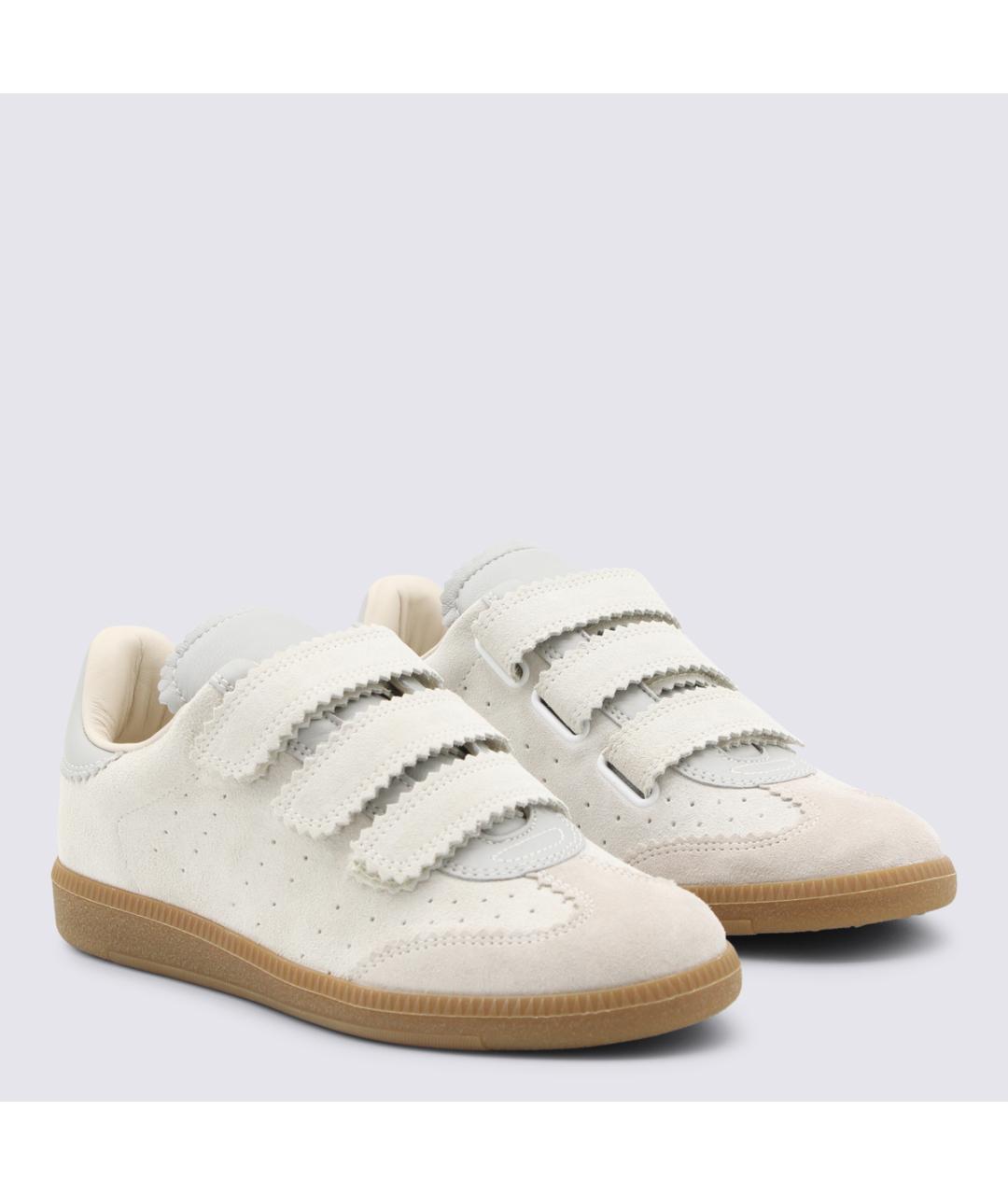 ISABEL MARANT Бежевые замшевые кеды, фото 2