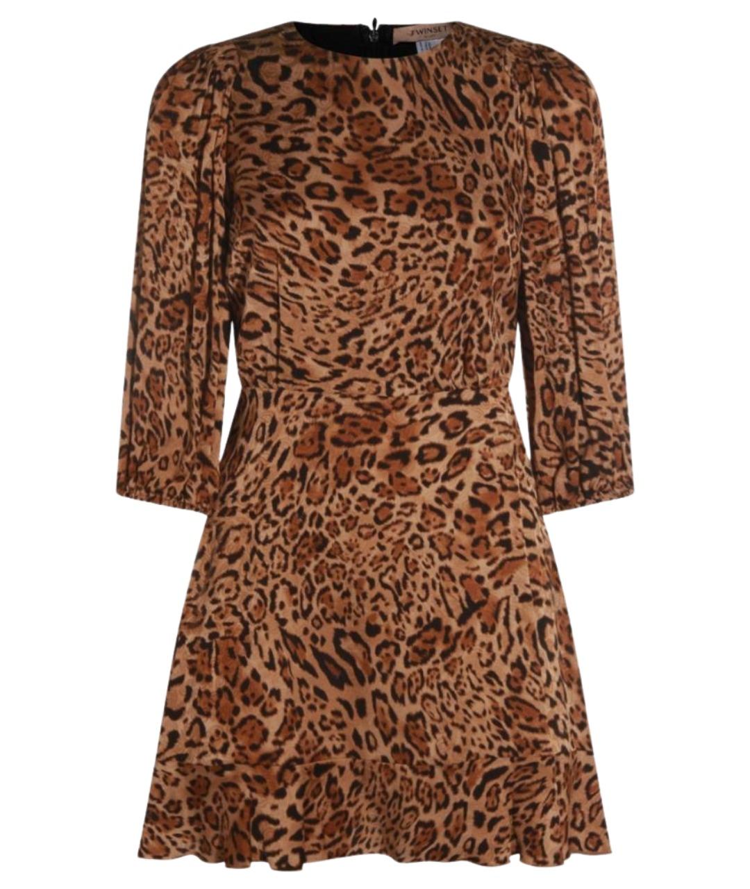 TWIN-SET Мульти вискозное повседневное платье, фото 1