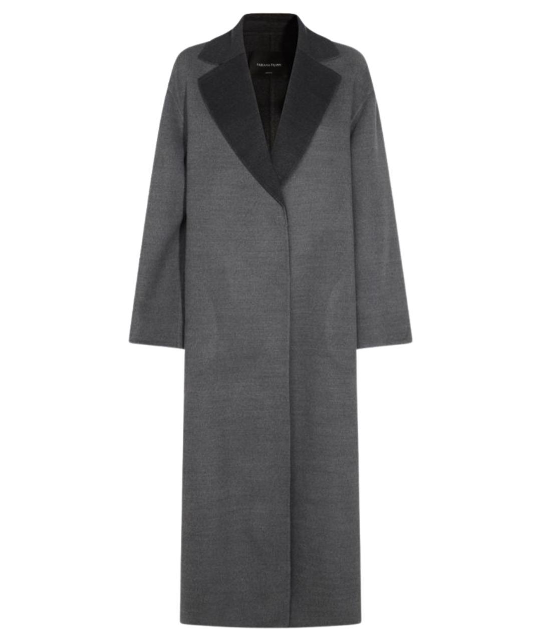 FABIANA FILIPPI Серое шерстяное пальто, фото 1