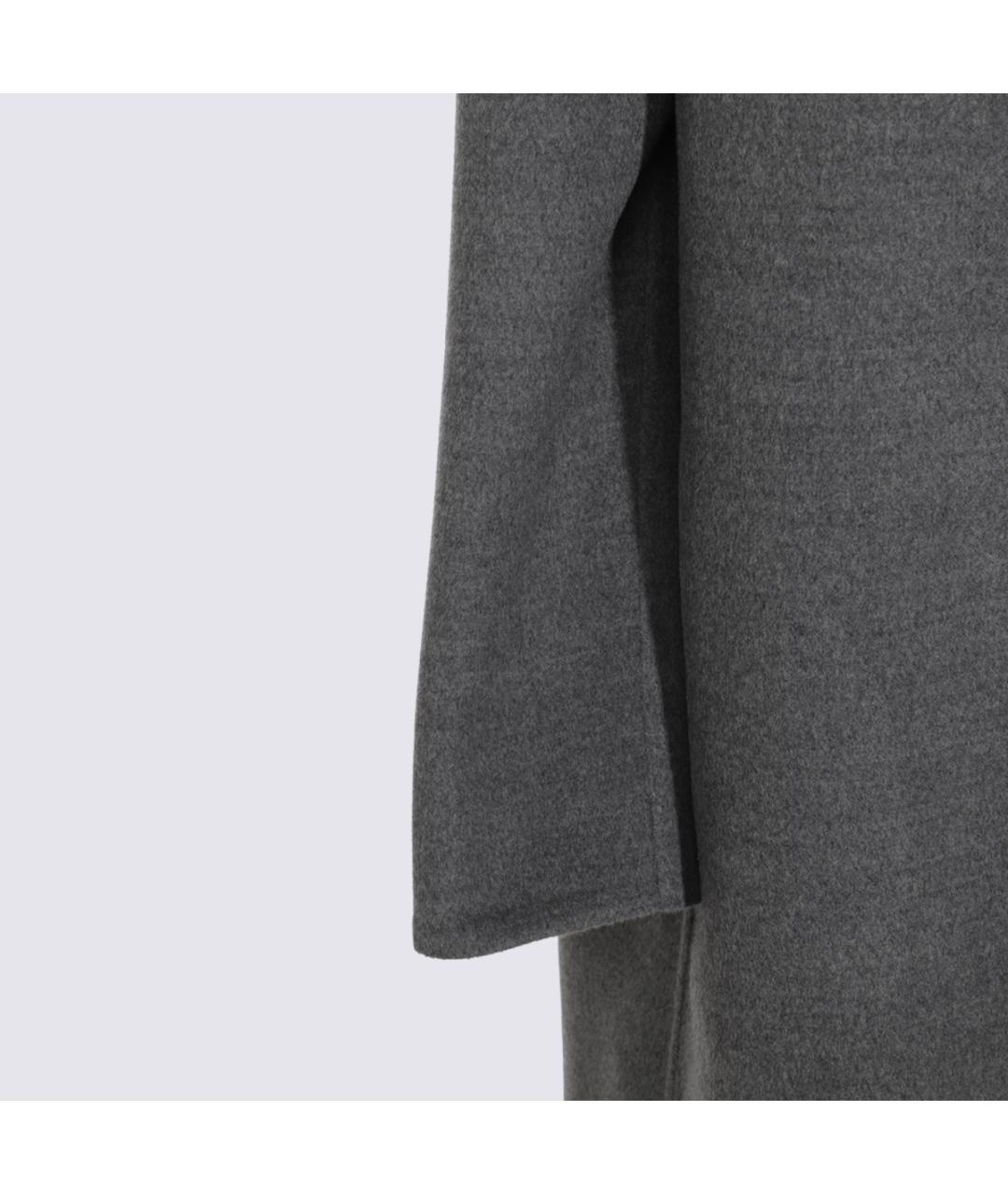 FABIANA FILIPPI Серое шерстяное пальто, фото 4