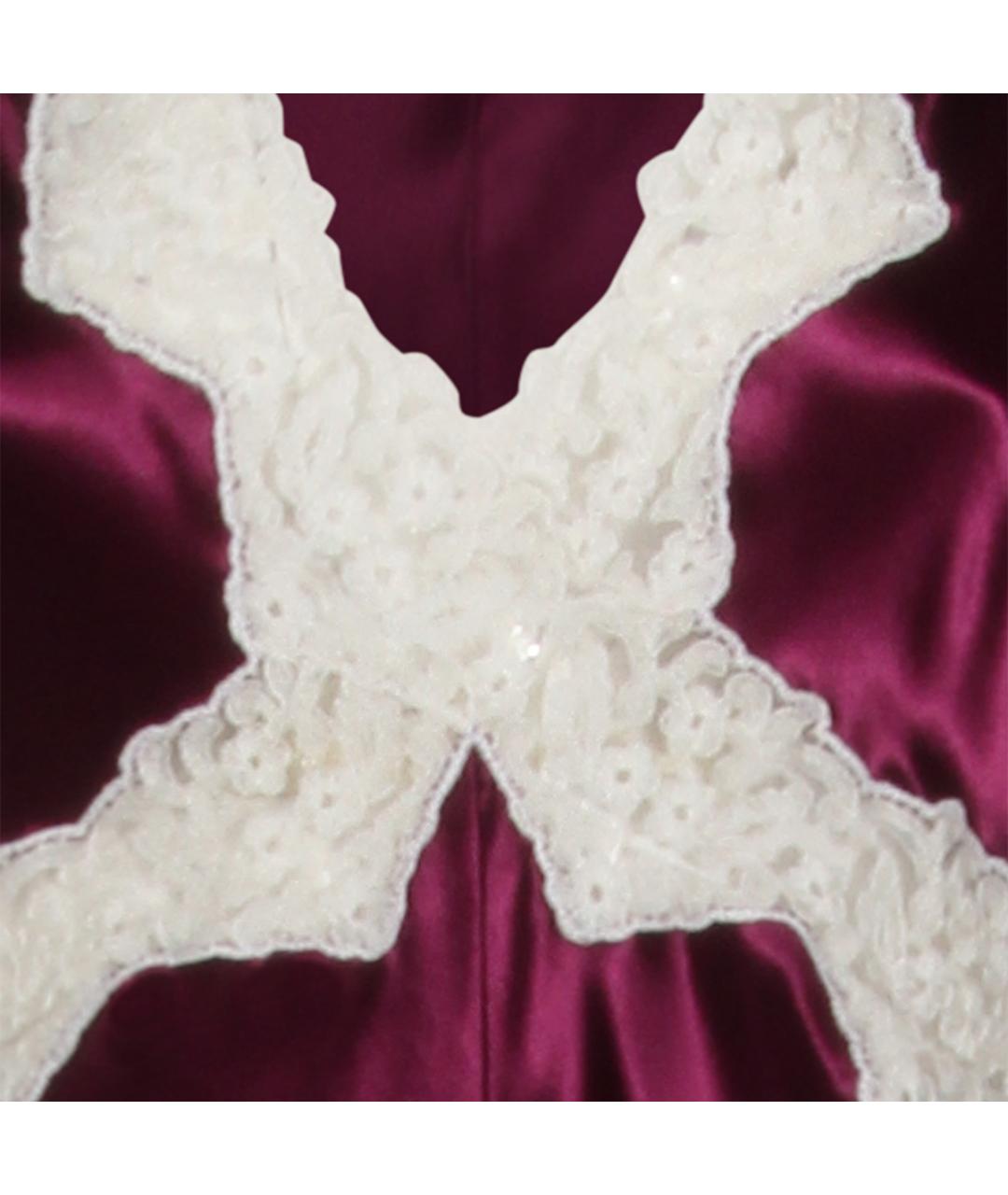 ALBERTA FERRETTI Фиолетовое вискозное вечернее платье, фото 4