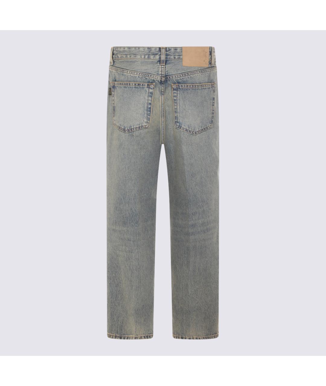 HAIKURE Синие хлопковые прямые джинсы, фото 2