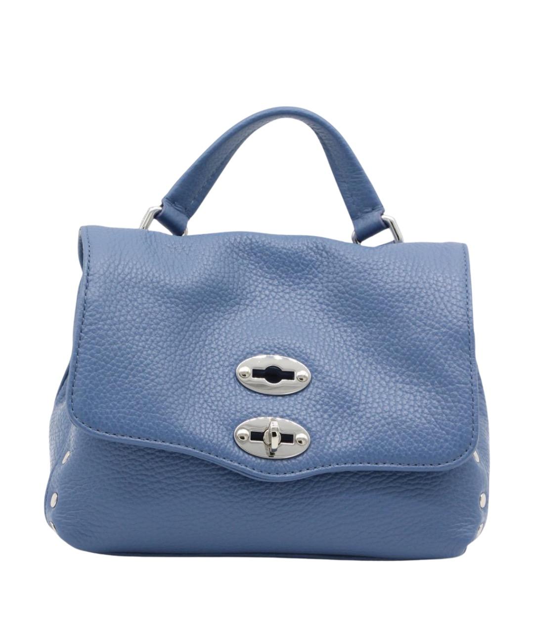 ZANELLATO Синяя кожаная сумка через плечо, фото 1