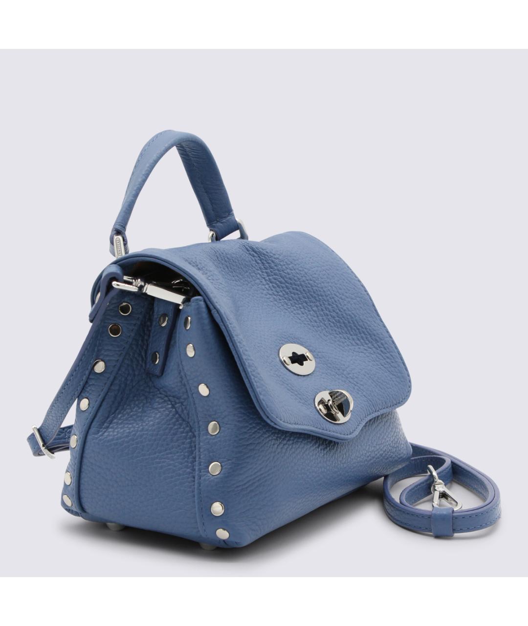 ZANELLATO Синяя кожаная сумка через плечо, фото 2