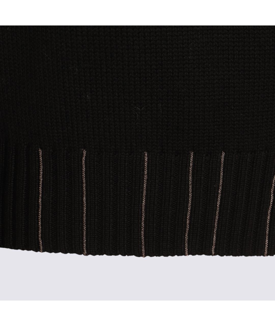 FABIANA FILIPPI Черный шерстяной джемпер / свитер, фото 3