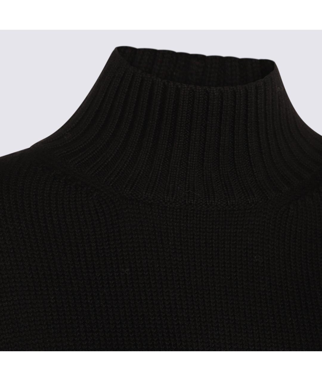 FABIANA FILIPPI Черный шерстяной джемпер / свитер, фото 4