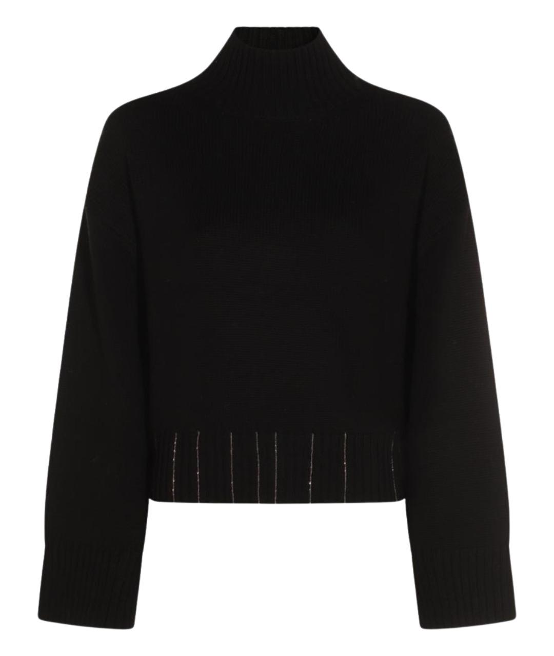 FABIANA FILIPPI Черный шерстяной джемпер / свитер, фото 1