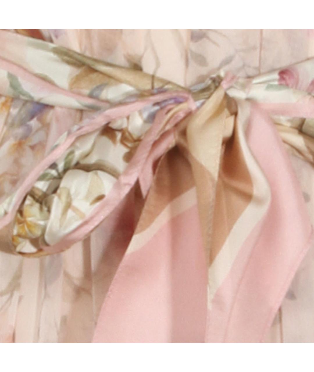 ZIMMERMANN Бежевое вискозное платье, фото 4