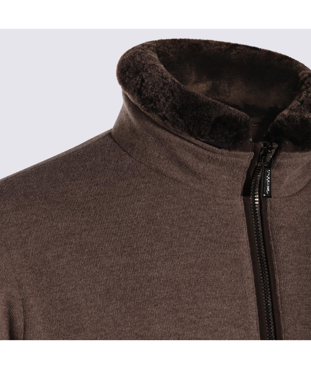 MOORER Коричневая шерстяная куртка, фото 4