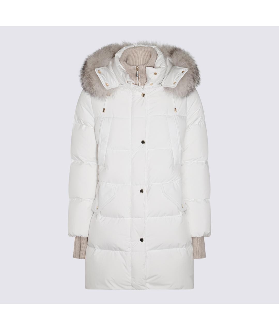 MOORER Белый пуховик, фото 3