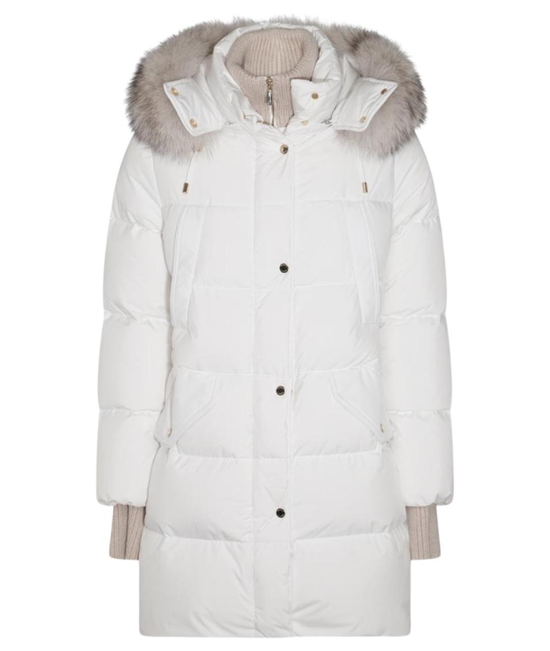 MOORER Белый пуховик, фото 1