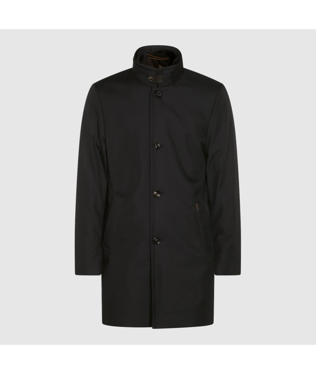 MOORER Черное пальто, фото 5