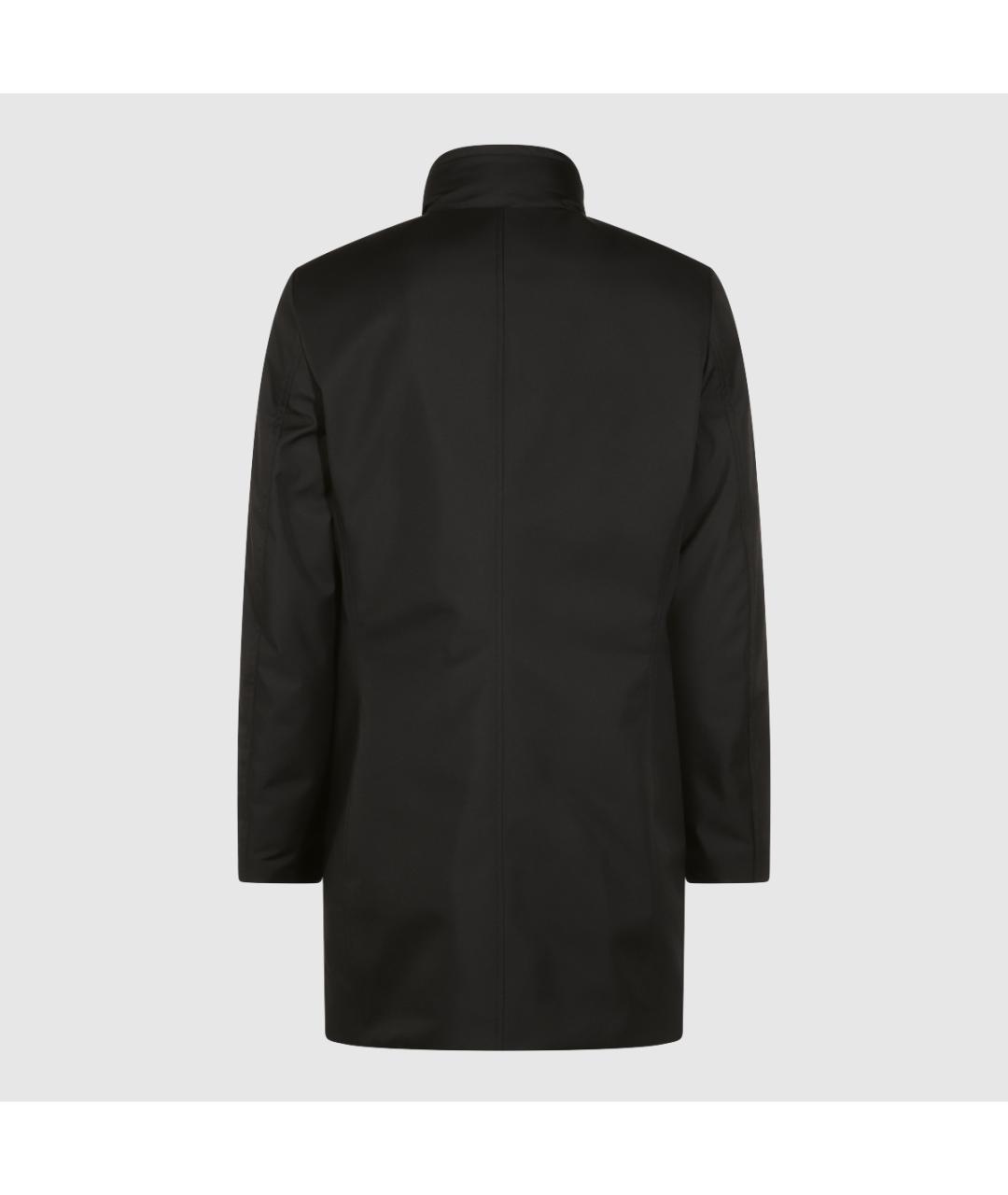 MOORER Черное пальто, фото 2