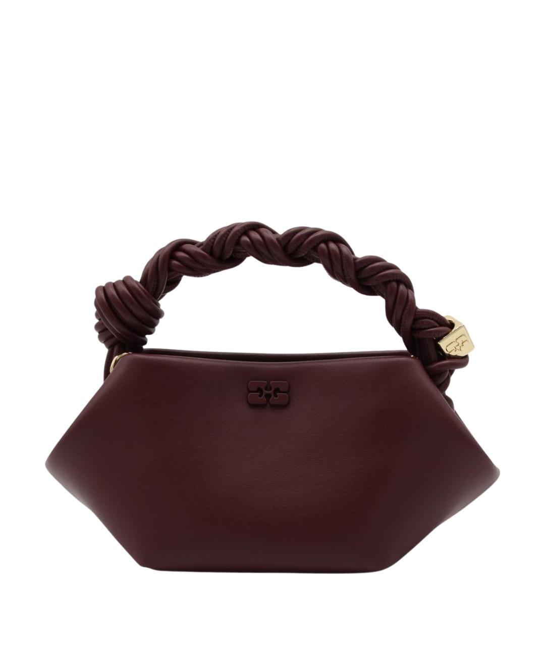 GANNI Фиолетовая кожаная сумка через плечо, фото 1