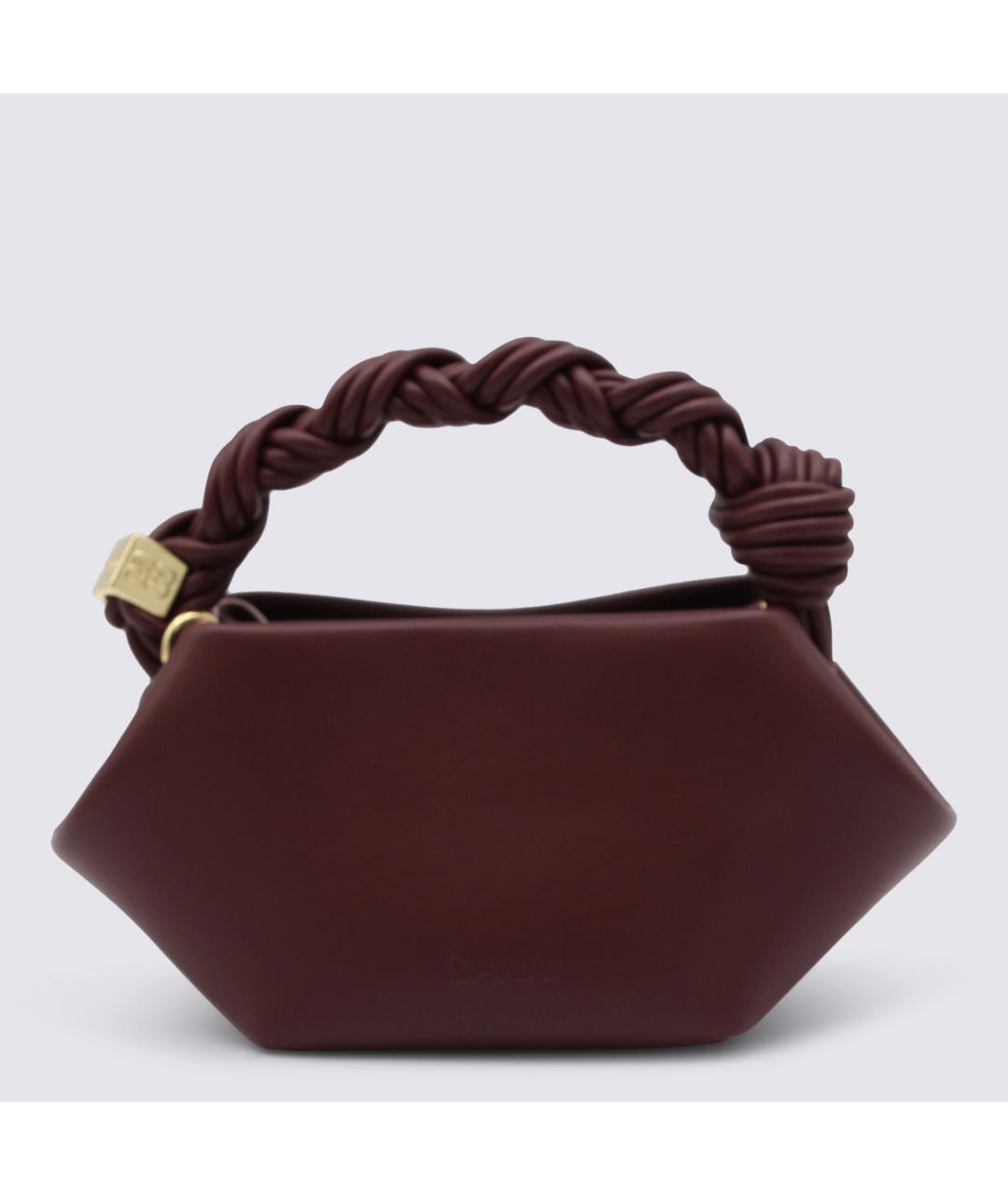 GANNI Фиолетовая кожаная сумка через плечо, фото 3