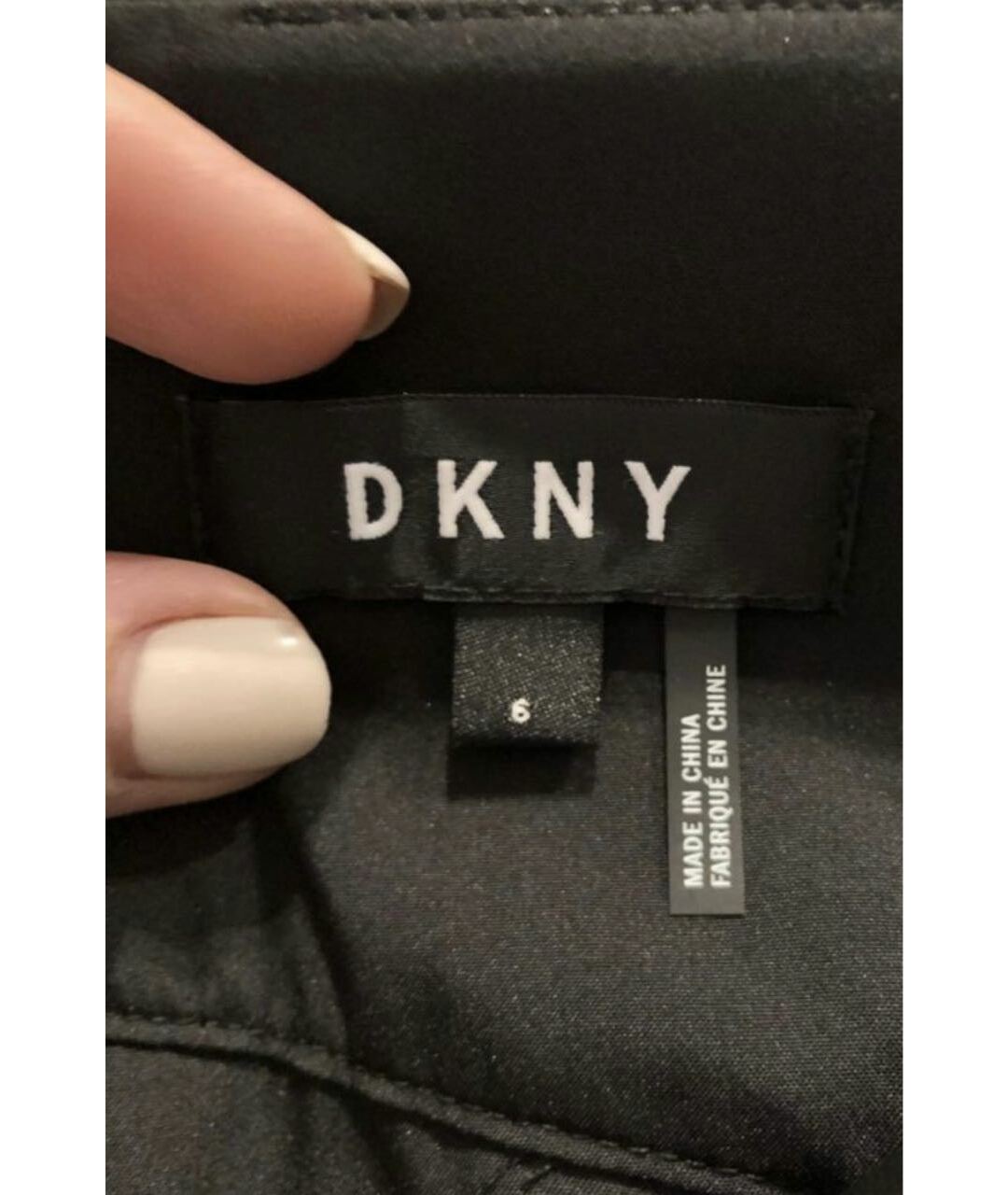 DKNY Черная юбка миди, фото 3