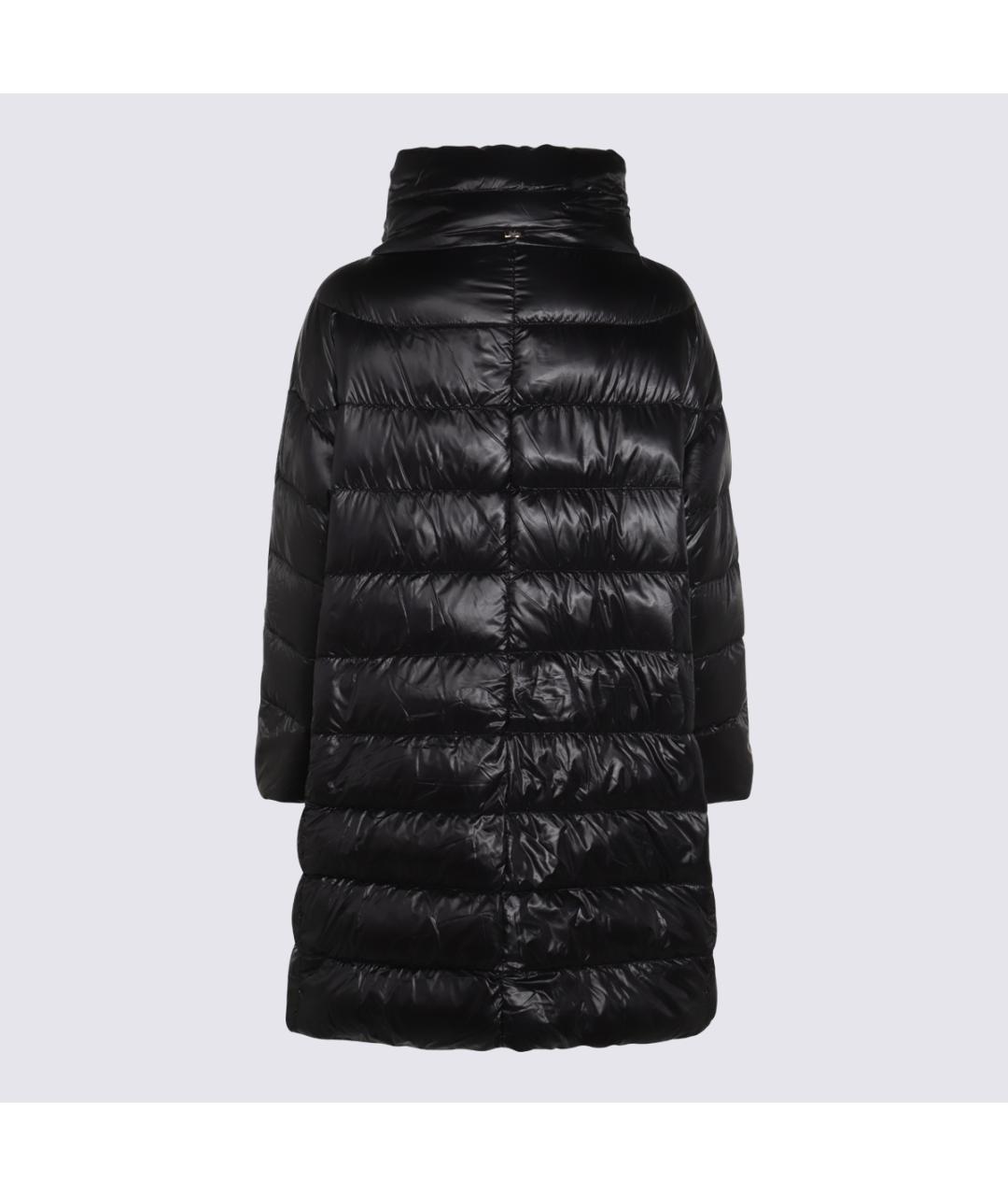 HERNO Черный полиамидовый пуховик, фото 2