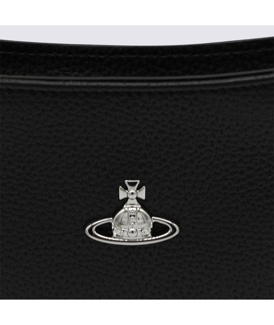 VIVIENNE WESTWOOD Черная сумка через плечо из искусственной кожи, фото 4