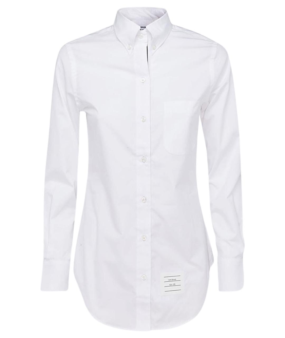 THOM BROWNE Белая хлопковая рубашка, фото 1