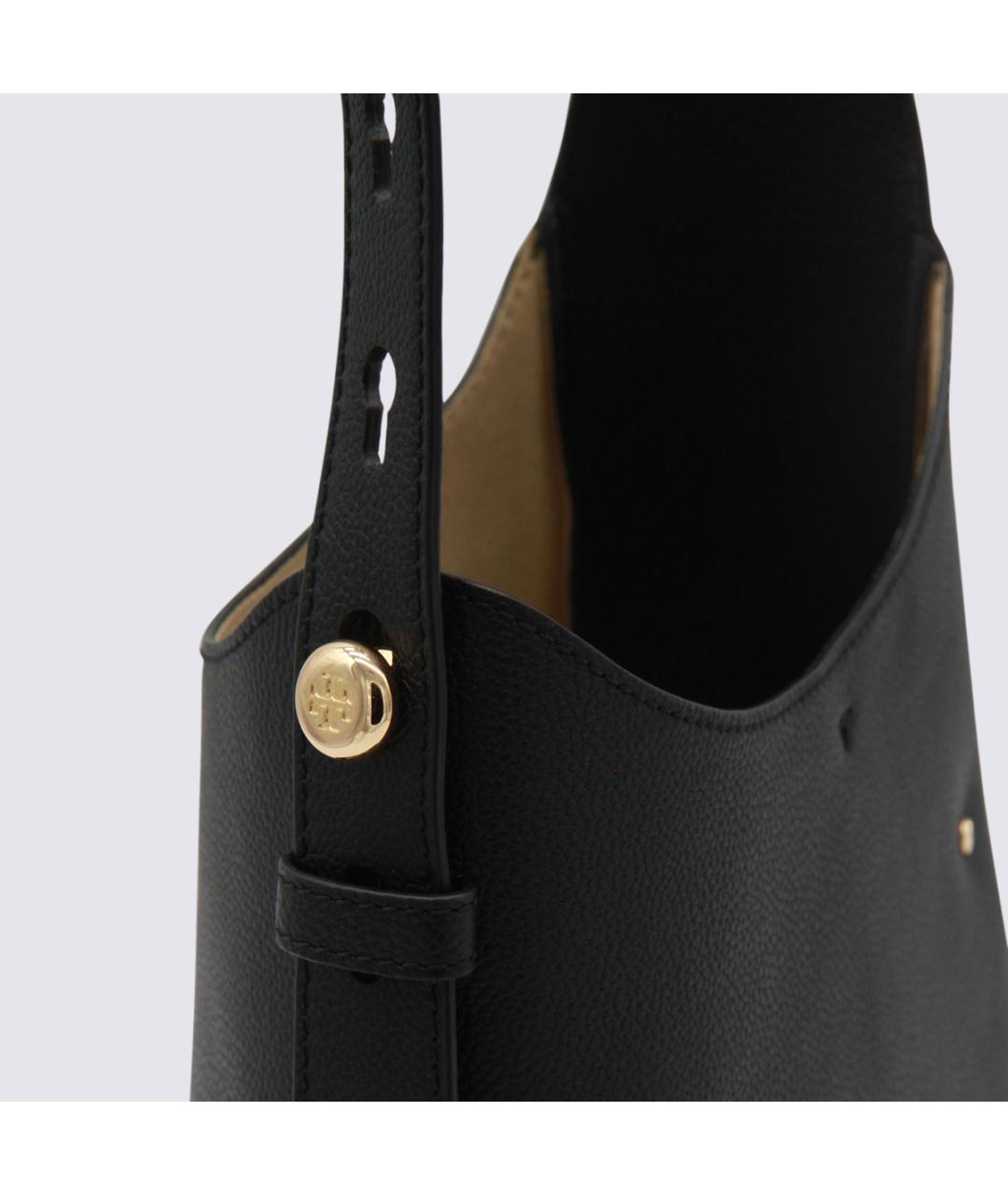 TORY BURCH Черная кожаная сумка через плечо, фото 4